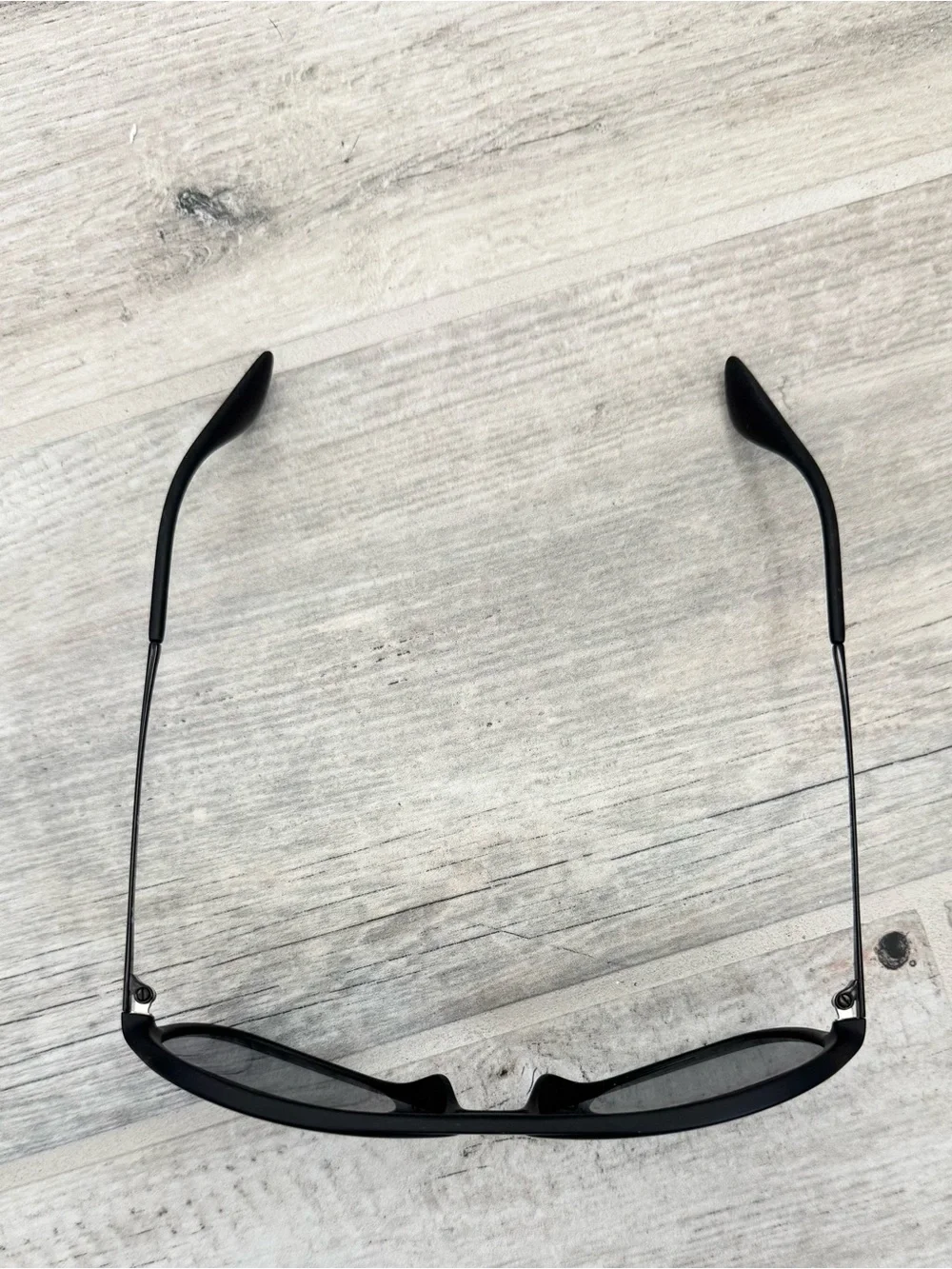 Ray Ban Alex Black Rubber Pilot Sunglasses